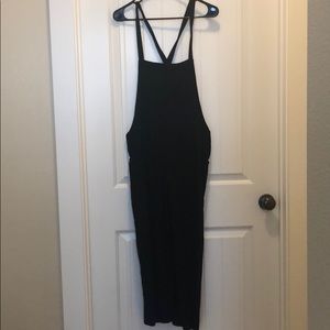 Linen Cropped Overalls